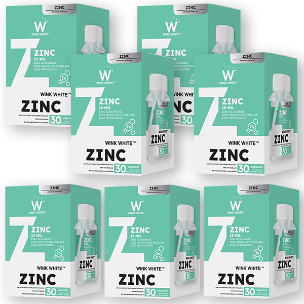 Zinc 𝐂𝐎𝐌𝐏𝐋𝐄𝐗 ซิงค์ Wink White วิ้งไวท์ สูตรเน้นจัดการปัญหา สิว x7
